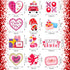 12 Pieces Valentine‘s Day Refrigerator Magnets Holidays Magnetic Stickers Love Heart Refrigerator Decorative Magnets Cupid Red Lips Locker Dishwas...