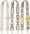 3 Pcs Purse Straps for Handbags Replacement Wide Shoulder Strap Adjustable Strap for Crossbody Bag Canvas Bag Women (Rhombus)...