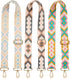 3 Pcs Purse Straps for Handbags Replacement Wide Shoulder Strap Adjustable Strap for Crossbody Bag Canvas Bag Women (Rhombus)...