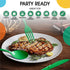 Exquisite Disposable Green Plastic Knives 50 Pcs - Heavy Duty Green Plastic Disposable Cutlery - Green Disposable Flatware, Green Plastic Silverwa...