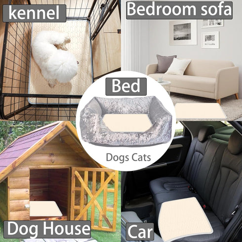 Dog Cooling Mat Cat Cooling Mat 15.7" x 11.8" Small Self-Cooling Pad for Dogs Sleeping Mats for Dog and Cat Durable Self Cooling Pet Blanket Outdo...