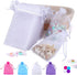 100PCS 4x6 Inch Organza Gift Bags for Jewelry Party Wedding Favor, Premium Sheer Gift Drawstring Pouch Candy Bags(White)...