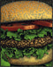 Posterizer 1 pcs-A juicy colorful hamburger-comic book inspired food art -2-Kitchen & Bar Art Art for Cafe, Restaurant, Coffee Bar - unframed wal...
