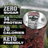 Old Trapper Zero Sugar Beef Jerky, Eight-Ounce Individual Package, Natural Wood Smoked Keto-Friendly Snack, 14 Grams of Protein, 70 Calories, and ...