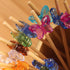 BambooMN 3.9" Decorative Acrylic Butterfly Bamboo Cocktail Fruit Sandwich Picks Skewers for Catered Events, Holiday, Restaurants or Buffets Party ...