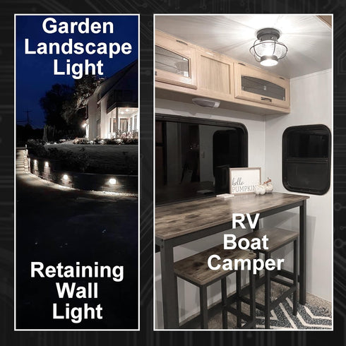 12V 40W E12 LED Candelabra Light Bulbs 4W Daylight White 6000K 450Lm Low Voltage AC12-24V/DC10-30V for RV Camper Marine Boat Landscape Lighting Ic...