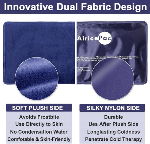 Ice Packs for Injuries Reusable, Gel Cold Pack for Knee Neck Shoulder Ankle Elbow Hip Back Pain Relief, Cold Compress Therapy for Swelling, Bruise...