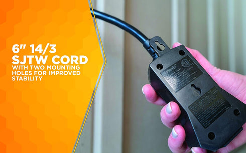 Woods 50125WD Outdoor Indoor Wireless Remote Control Outlet Kit, Electrical Plug In Remote Light Switch, Features 1 Grounded Outlet with a Pairabl...