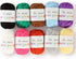 10 Skein Premium La Mia Mini Yarn, Acrylic Bonbons, Total 3.5 Oz, Each 0.35 Oz (10g), Crafts Yarn, Knitting and Crocheting Starter Kit for Colorfu...