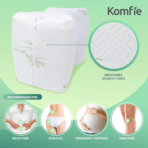 2-Pack Replacement Knee Pillow Covers - Washable Replacement Leg Pillowcase - Cooling Breathable Soft Leg Pillowcases - Replacement Covers for Kne...