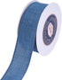 VATIN Linen Wired Ribbon,1-1/2 Inch X 10 Yard,Denim Blue Burlap Wired Ribbon for Big Bow Crafts,Wreaths, Christmas Tree Decoration,Gift Wrapping...