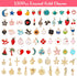 UPINS 30Pcs Silver Expandable Blank Bracelets Adjustable Wire Bangles with 100Pcs Tibetan Silver Charms, 200Pcs Open Jump Rings for Jewelry Making...
