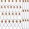 Patelai 50 Pcs Mini Glass Bottles Jars with Cork Stoppers Tiny Cork Glass Bottles Small Wishing Message Jars DIY Decor for Winter Christmas Party ...