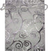 100pcs Sheer Organza Favor Bags For Wedding Baby Shower Rattan Print Gift Bags Samples Display Drawstring Pouches (5x7, silver)...