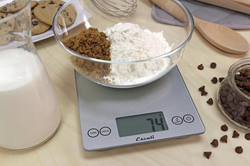 Escali Arti Glass Food Scale Digital Countertop Kitchen, Baking and Cooking Scale with Nutrition and Calorie Counter, 15-Pound Capacity, 9" x 6.5"...