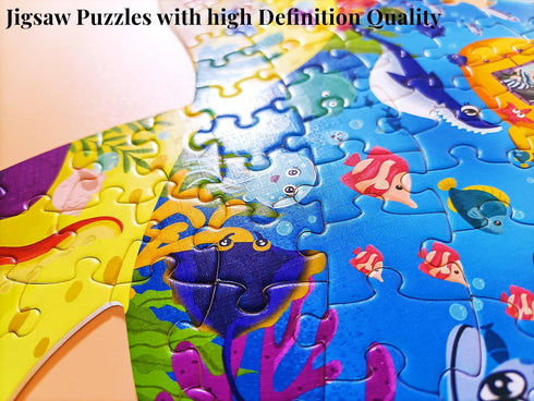 Puzzles for Kids Ages 4-8,8-10 and Adults,136 Pieces Turtles Animal Shaped Jigsaw Puzzle Educational Toys Gift for Boys Girl Age 4 5 6 8 Birthday ...
