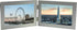 Brushed Aluminium Satin Silver Colour - Twin 2 Picture Horizontal Double Folding Photo Frame - Takes 2 Photos of 6 x 4 inches (15 x 10 cm) (Landsc...