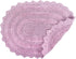 DII Crochet Collection Reversible Bath Mat, Small Oval, 17x24, Mauve...