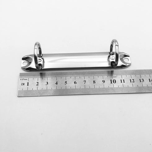 5pcs top binding 2 Ring Binder Mechanism, 2 O rings, 20mm Base Width,123mm=4.8 inch overall length,Top-Binding on The 8.5” Edge of a Letter Size P...