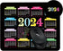 Calendar Mouse Pad 2024 Bulk 10.3"X8.3", XL Mouse Pad Calendar with Holidays, Mouse Pad Calendar 2024 Non-Slip Rubber Base, Home Office Desk Decor...