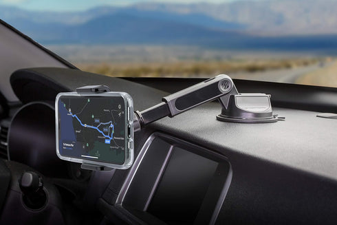 Scosche UH4WDEX2-SP Extendo Mount Car Phone Holder Windshield / Dashboard | StickGrip Base | Telescoping Adjustable Arm | Black...