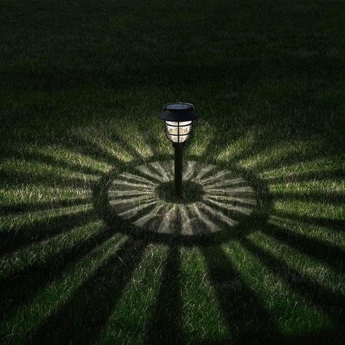 2 Pack Solar Pathway Lights Outdoor - Bright Solar Powered Garden Lights with Warm White LED, Auto On/Off Waterproof Path Lights Decorative, Lands...