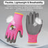 6 Pairs Kids Gardening Gloves Yard Work Gloves Children Soft Safety Rubber Coated Gloves for Toddlers Youth Girls Boys Children (Medium (Age 6-8))...