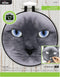 Bucilla Photographic 6" Stamped Embroidery Kit, Cat Eyes, Includes 4-Color Printed Fabric, 6" Hoop, Embroidery Floss, Needle, and Instructions, 49...