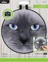 Bucilla Photographic 6" Stamped Embroidery Kit, Cat Eyes, Includes 4-Color Printed Fabric, 6" Hoop, Embroidery Floss, Needle, and Instructions, 49...