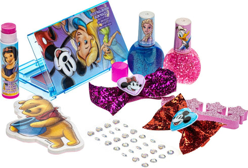 Disney 100 Shoulder Bag Makeup Set for Kids | Makeup Kit Includes Lip Balm, Nail Polish, Hair Bows & More | Suitable for Ages 3+ by Townley Girl...