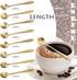 16 Pcs Teaspoon Tea Spoons, ESRISE Stainless Steel Cute Coffee Spoon for Tea Party Decorations (Gold)...