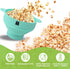 MMUGOOLER Original Microwave Popcorn Popper Silicone Popcorn Maker, Collapsible Bowl with Lid BPA Free and Dishwasher Safe, Quick & Easy(Blue)...