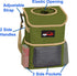 EPAuto Waterproof Car Trash Can with Lid and Storage Pockets, 2.5 Gallon Leakproof, Green...