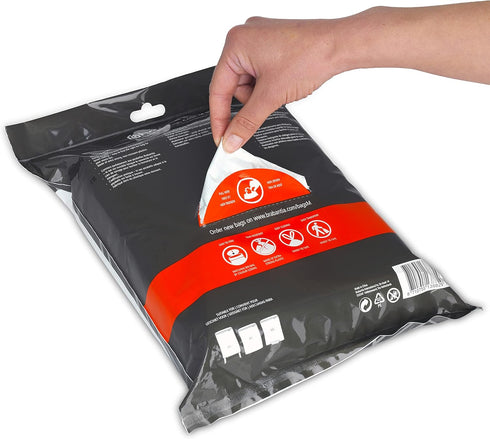 Brabantia PerfectFit Trash Bags (Size M/16 Gal) Thick Plastic Trash Can Liners with Drawstring Handles (40 Bags)...