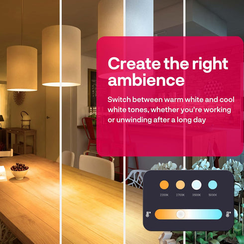 innr E26 Smart LED Bulb White, Zigbee Light Bulb, Works with Philips Hue*, Amazon Echo (4th Gen), and SmartThings, 1140 Lumen, A19 Ambiance, 1-Pac...