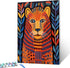 Tucocoo Gond Painting of Lion Paint by Numbers Kits 16x20 inch Canvas DIY Oil Painting for Kids, Students, Adults Beginner with Brushes and Acryli...