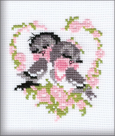 First Love Counted Cross Stitch Kit-5x6.25 10 Count...