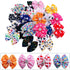 PET SHOW 50Pcs/25Pairs Paw Pattern Small Dog Hair Bows Bulk with Rubber Bands for Medium Dogs Cats Puppy shih tzu Rhinestone Bowknot Topknot Yorki...
