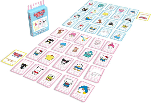 USAOPOLY Guess WHO? Card Game: Hello Kitty and Friends, Featuring 20 Characters, My Melody, Kuromi, Badtz-Maru and More, Family Friendly Deduction...