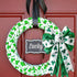 St. Patrick's Day Wreath Bow, Large Glitter Green Clovers Shamrock Gift Bow St Patricks Day Irish Holiday Shamrock Bow Ornaments for St. Patrick's...