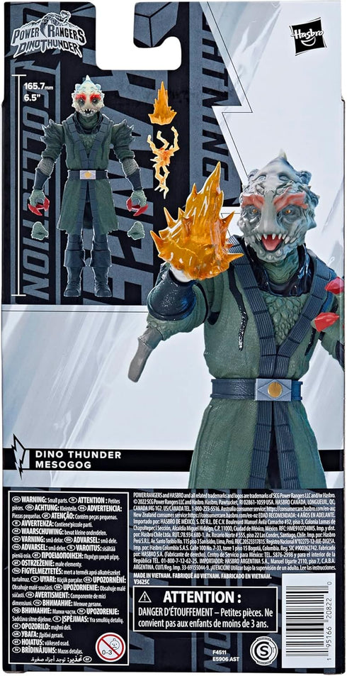 Power Rangers Lightning Collection Dino Thunder Mesogog 6-Inch Premium Collectible Action Figure Toy with Accessories, Kids Ages 4 and Up...