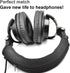 ATH M50X Headband Cover Replacement Headband Protector Compatible with Audio Technica M30 M40 M50 M50X M50S M40X M20X M30X Headphones (Black + No ...