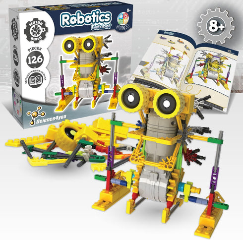 Science4you - Betabot Robot Building Kit for Kids 8-14 Years - Build Your Own Robot with This Construction Kit, Robotics Kit with 126 Pieces, Educ...