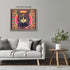 Posterizer 1 pcs- psychedelic funky hippie colorful cat 2-Fantasy & Fiction Art-Retro Art- Living Room Bedroom Decor- unframed wall art...