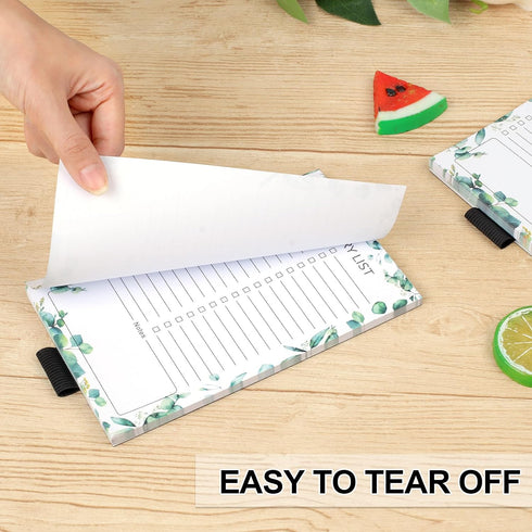 Joyberg 2 PCS Magnetic Grocery List Pads for Fridge, 4.5x7.5 Inches Magnetic Note Pad for Fridge, Grocery List Magnet Pad for Fridge, Magnetic Not...
