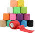 15 Pack Cohesive Wrap 2 Inches x 5 Yards Self Adherent Vet Tape for Pets, Elastic Self Adhesive Bandage Wrap for Sports, Finger, Wrist, Ankle (15 ...