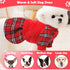 Dog Christmas Outfits Small Dog Christmas Sweater Dress Red Plaid Xmas Winter Dog Clothes Sweater for Small Dogs Girl Holiday Clothing Pet Apparel...