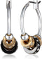 Nine West "High Stakes" Multi-Tone Petite Slider Hoop Earrings...