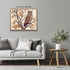 Posterizer 1 pcs- Brown owl sitting on a tree in Autumn-Art for Animal Lovers-Floral Botanical Art- Gift for Men Women Entrepreneur Teens-Decor fo...