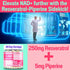 Nicotinamide Riboside NR NAM Resveratrol Gummies, 1000mg NAD+ NAD + Plus Nrf2 Activator Booster w Pure Niacinamide Vitamins B3 Capsules Pills Powd...